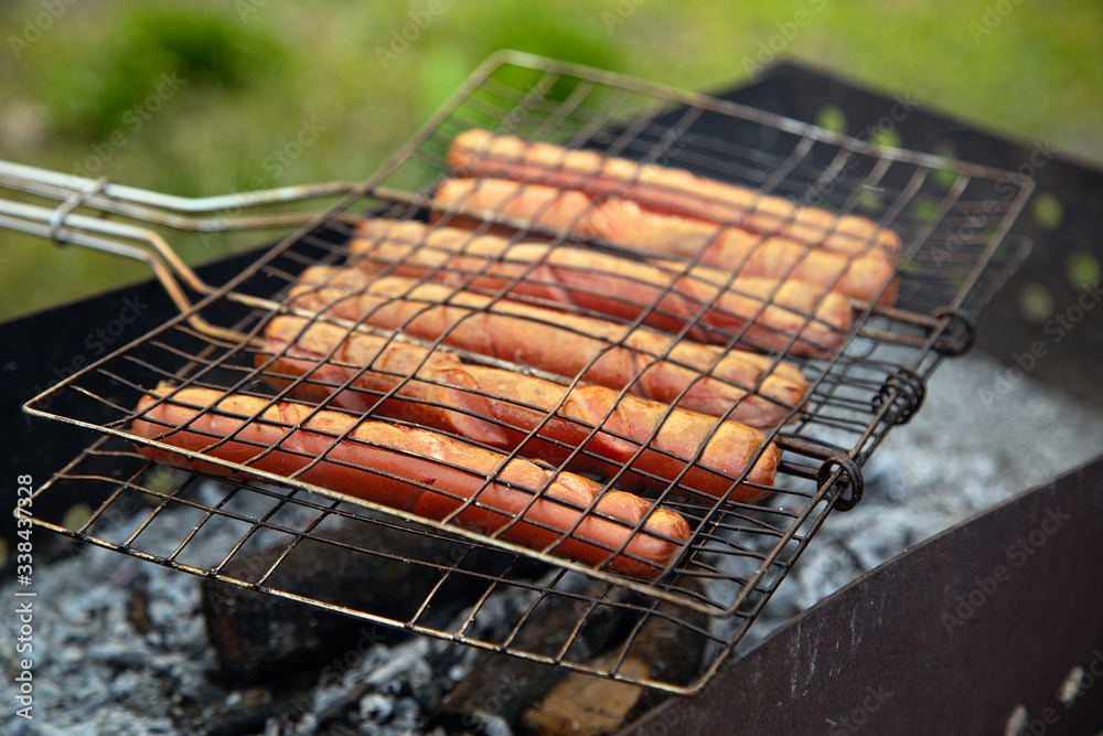 grilled sausages for your design or menu