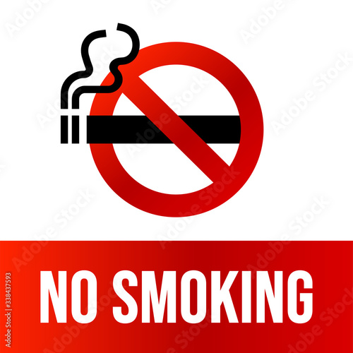 No Smoking Modern Cool Flat Minimalistic