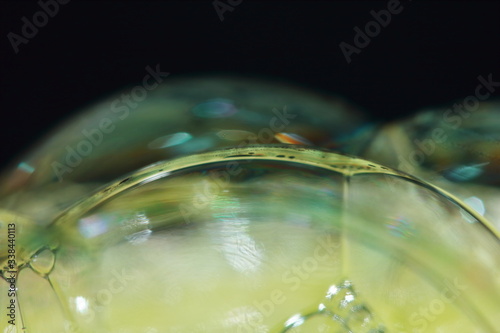 beautiful bubble on macro photography for backgounds