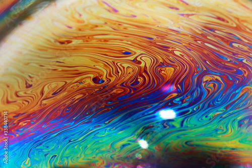 beautiful bubble on macro photography for backgounds