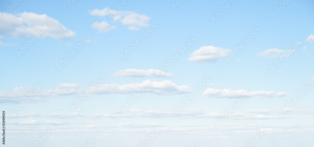 Spring blue sky with clouds. Cloudscape