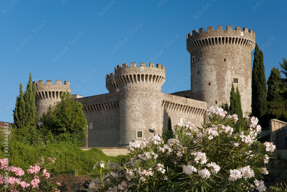 Tivoli Castle, or Castle of Rocca Pia, built in 1461 by Pope Pius II, Tivoli, Italy, Europe