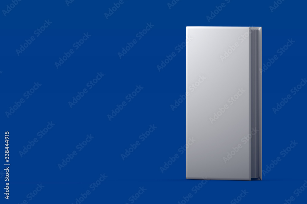 cute high resolution grey book closed, symbol of the day of knowledge with parallel view isolated on blue background - object 3d illustration cute high resolution grey book closed, symbol of the day of knowledge with parallel view isolated on blue background - object 3d illustration