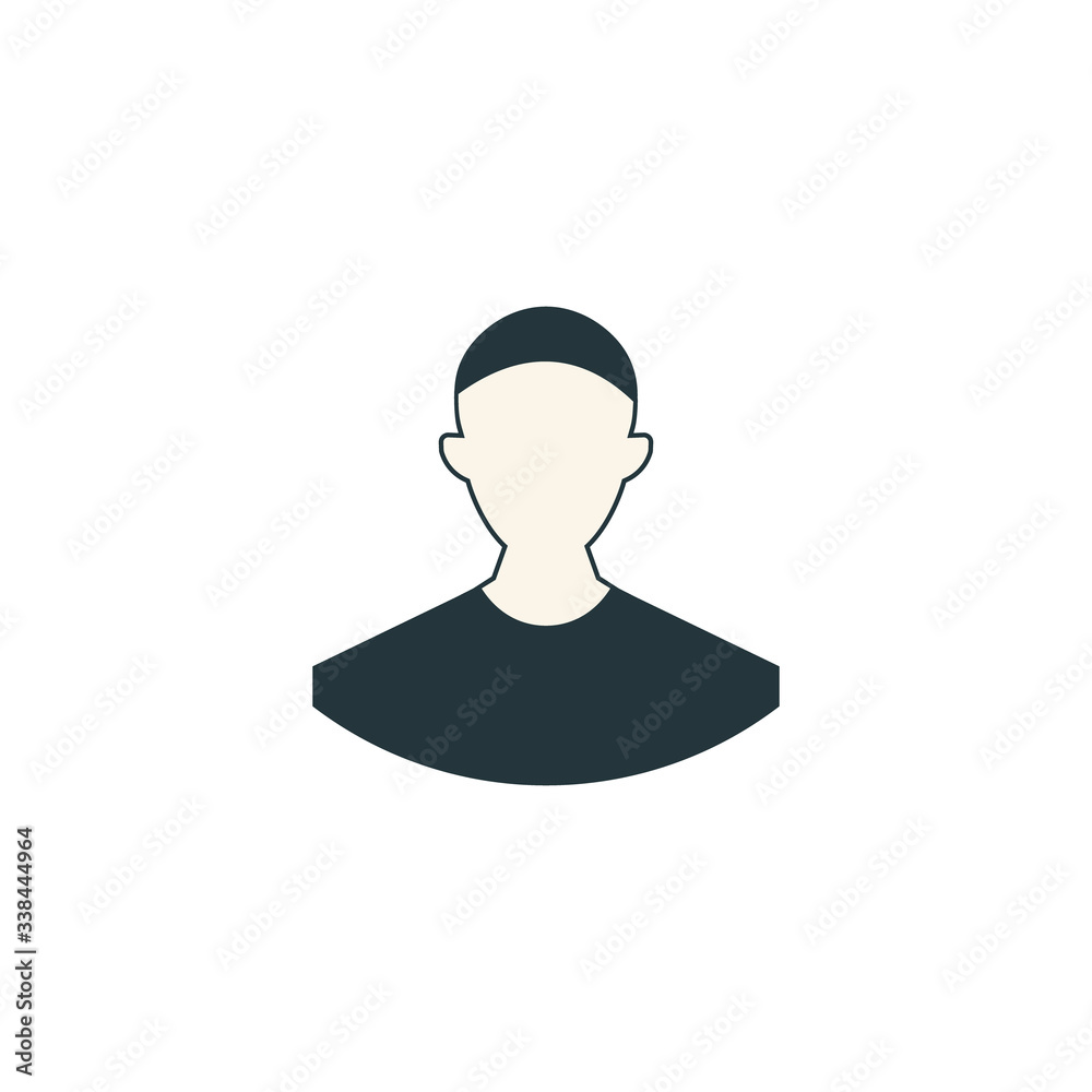 man icon vector symbol person flat line style man icon vector symbol person flat line style