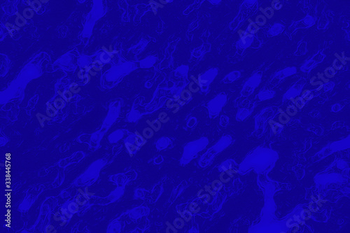 Rough CG abstract texture of decorative plaster of popular in 2020 color Phantom Blue - background design template