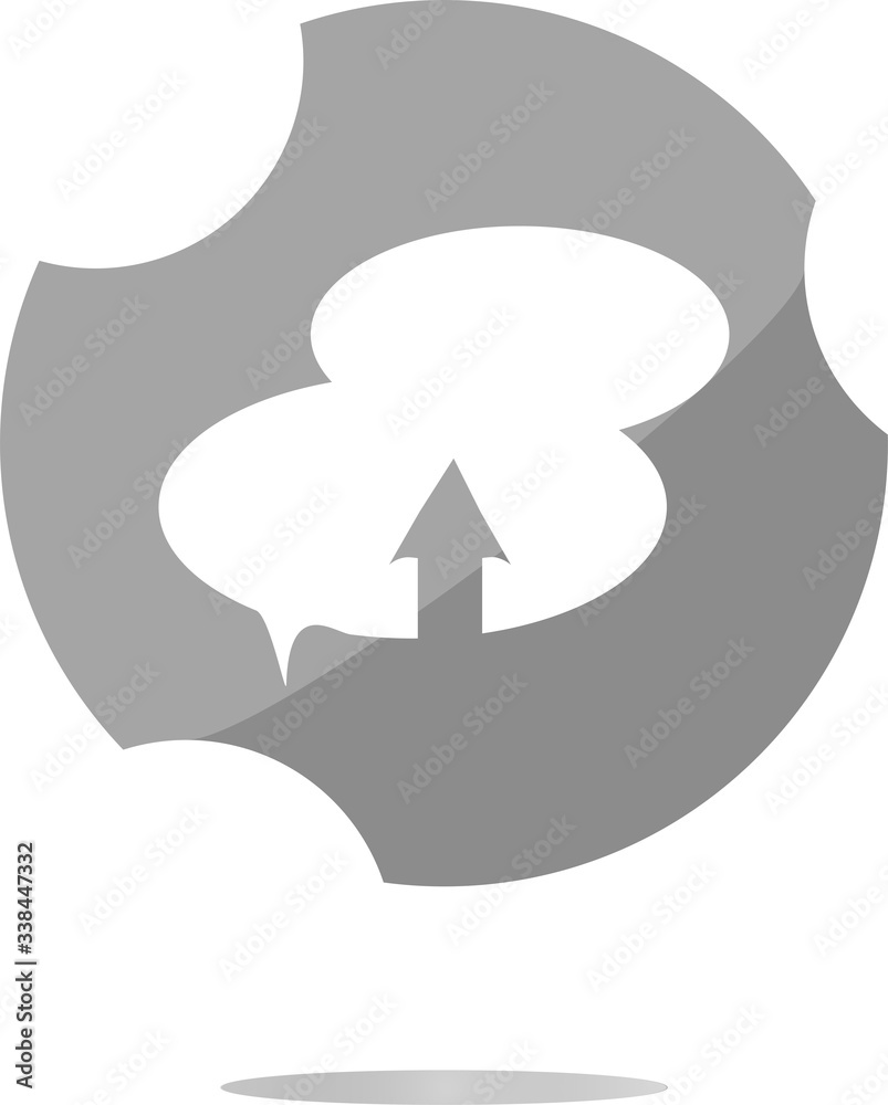 Upload from cloud icon. Upload button. Load symbol Upload from cloud icon. Upload button. Load symbol