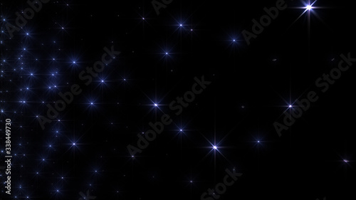 Glitter Shining Star Flash Light Wall 3D illustration background