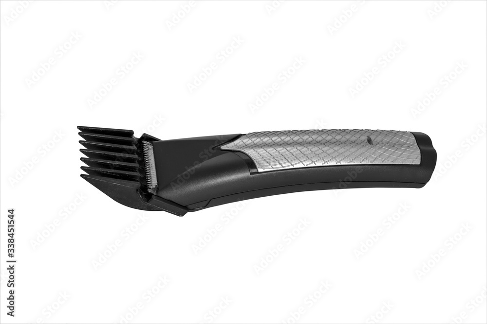 Obraz premium Close-up electric hair clipper isolate on white background.