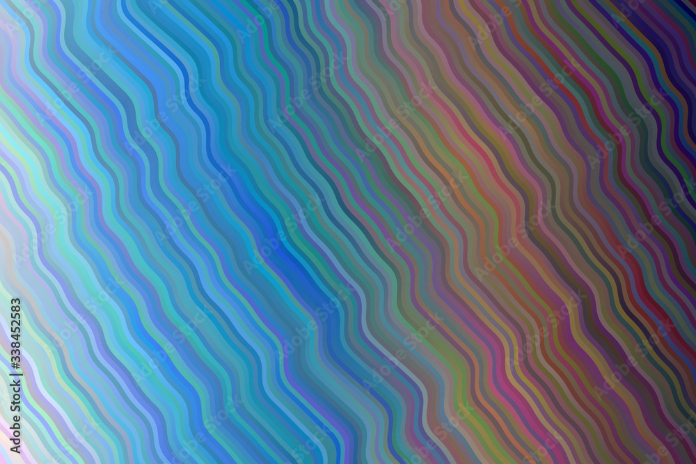 Blue and brown waves vector background.