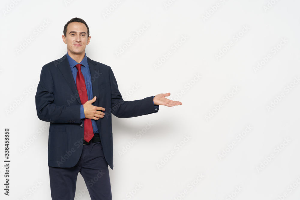 businessman pointing at something businessman pointing at something