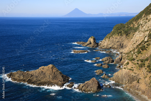 鹿児島県南大隅町　佐多岬展望台からの風景