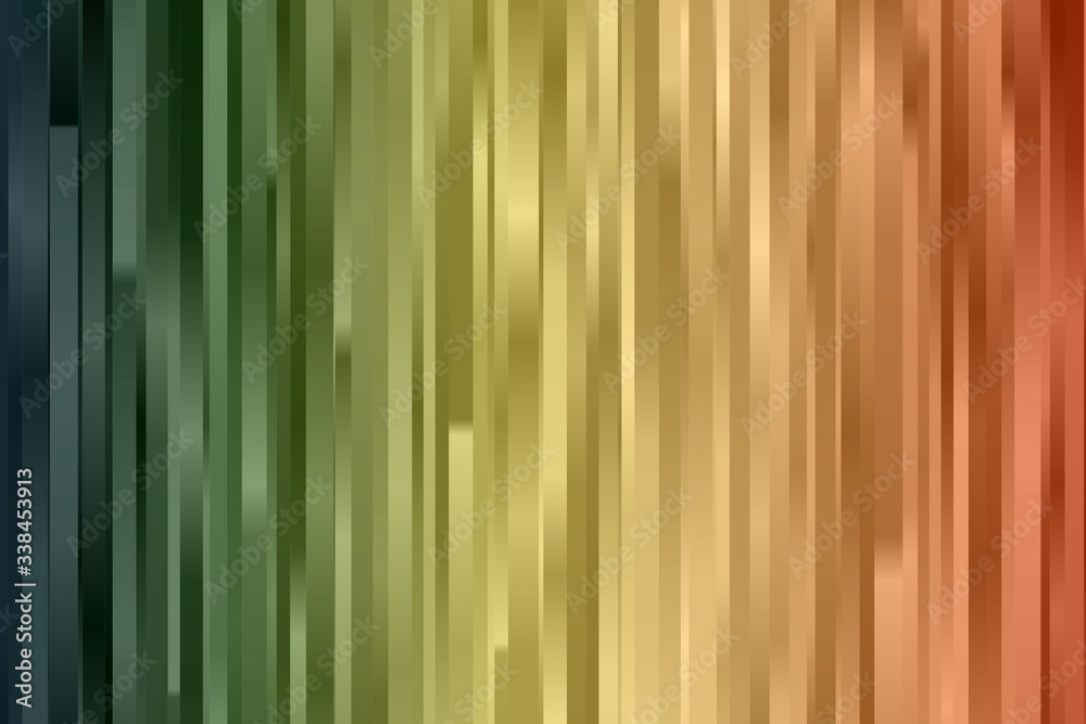 Obraz premium Blue, green and brown lines vector background.