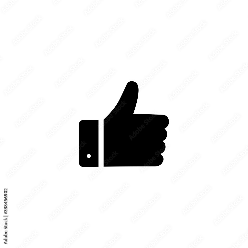 Like icon vector. hand like, hand thumb up icon