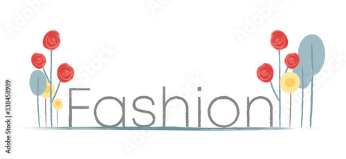 Fashion sticker, vector illustration