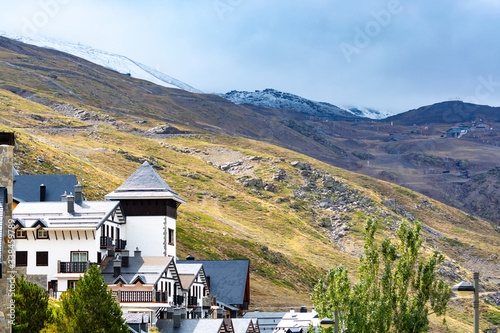 Landscapes of National park Sierra Nevada mountains near Malaga and Granada, Andalusia, Spain