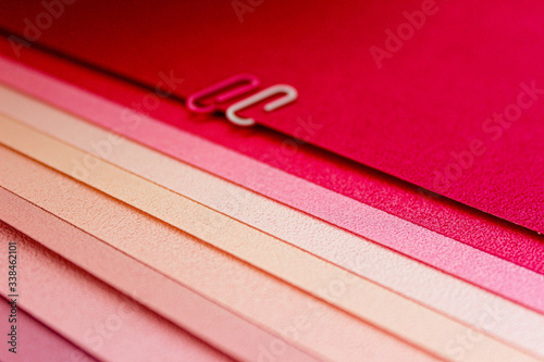 pink and red paper
