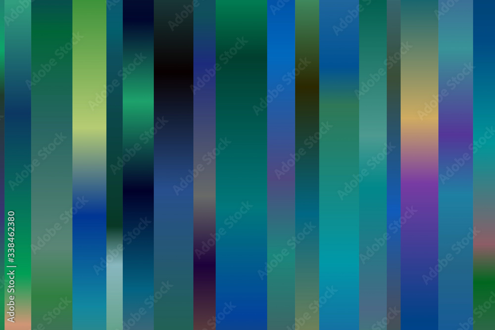 Fototapeta Blue, brown and yellow stripes and lines abstract vector background. Simple pattern.