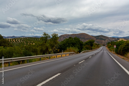 Road trip in Andalusia, travelling with car on south of Spain