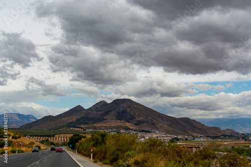 Road trip in Andalusia, travelling with car on south of Spain