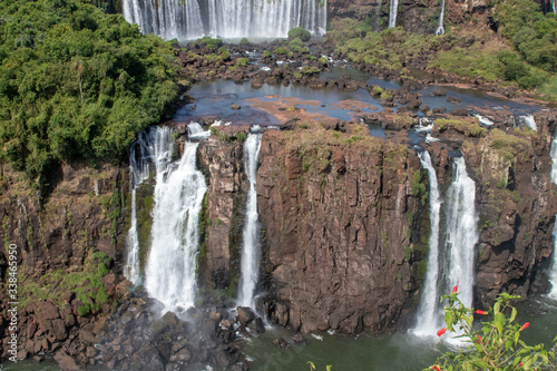 cascata cachoeira foz do igua  u