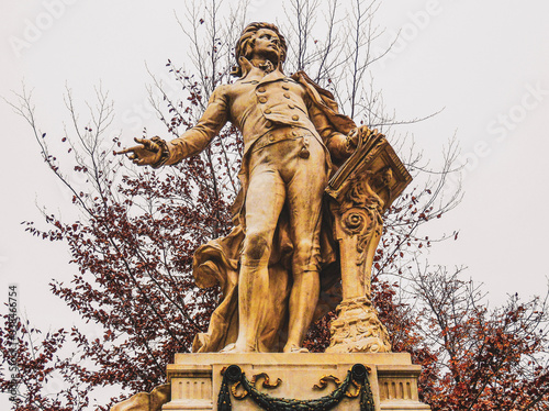 Photography Mozart monument in the center of Vienna