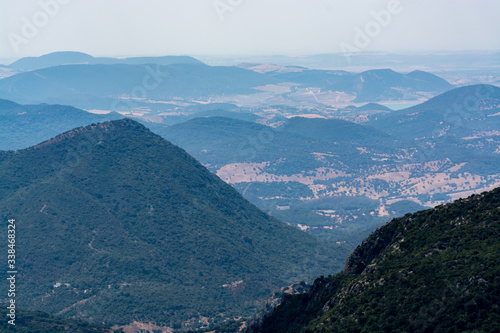 Summer in national park la Sierra de Grazalema, Andalusian white villages route in Spain