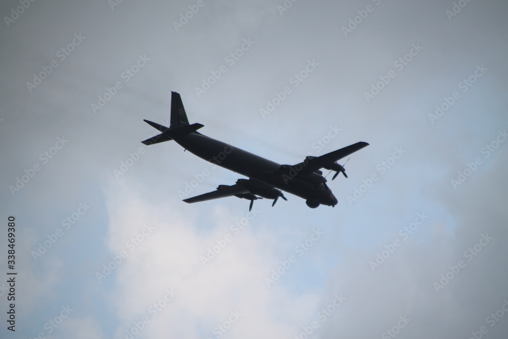 airplane in the sky