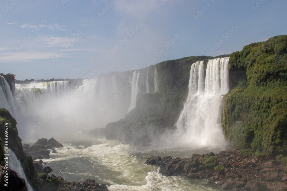 cachoeira, cascata, foz do iguaçu, natureza