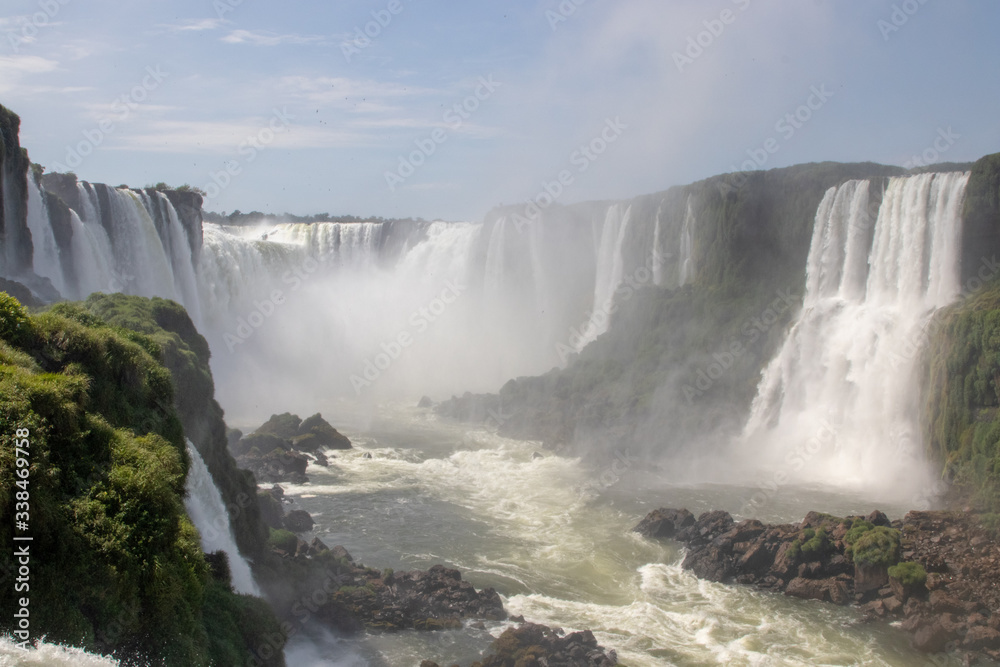 cachoeira, cascata, foz do iguaçu, natureza