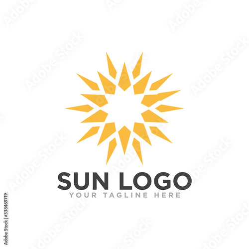 Sun Logo Design Vector Template