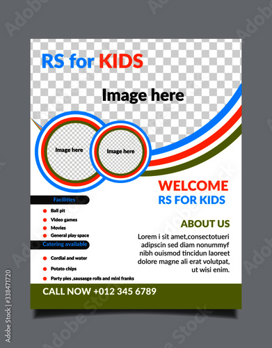 Kids Summer Camp Flyer Template design
