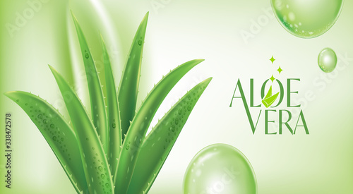 Aloe Vera collagen Serum Skin Care Cosmetic.