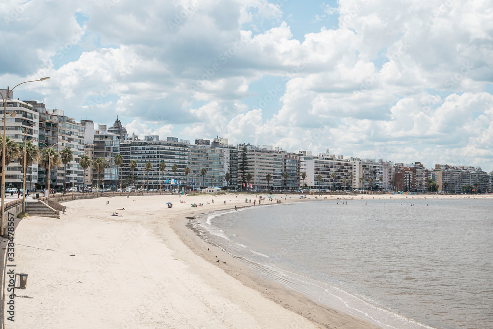 lengthy beach on the coast of montevideo uruguay lengthy beach on the coast of montevideo uruguay