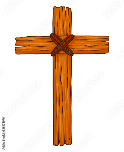 Rustic Wooden Christian Cross