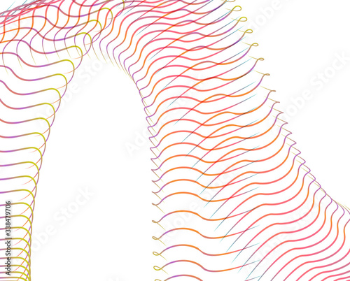 Abstract background blend wave line design for Wallpaper, Banner, Background, Card, Book Illustration, landing page