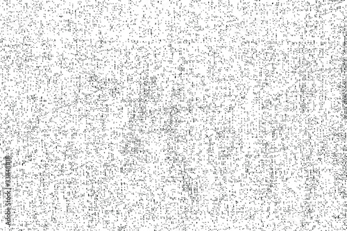 Grunge texture of natural cotton fabric with a clear intertwining of threads. Abstract background of natural material, gauze. Vector illustration. Overlay template