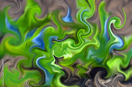 Beautiful green abstraction.Striped background for the design.