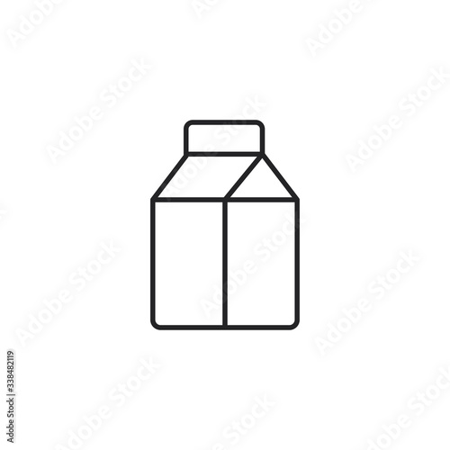 Milk box icon. Package symbol modern, simple, vector, icon for website design, mobile app, ui. Vector Illustration