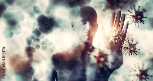 Photos Man stopping coronavirus