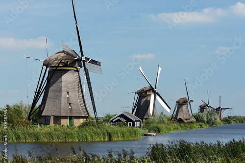 View of the windmills at Kinderdijk.
Kinderdijk is a village in the municipality of Molenlanden, in the province of South Holland, Netherlands.
 photo