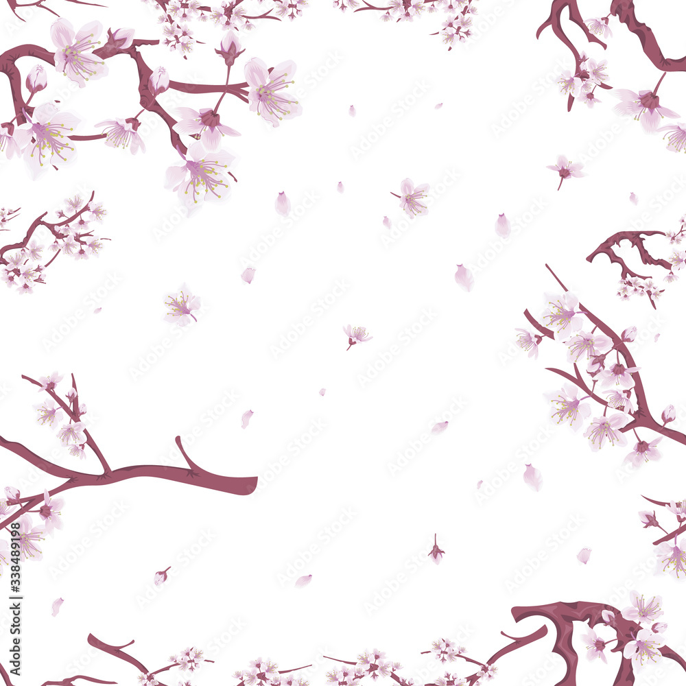 beautiful and elegant flower and leaves vector seamless pattern beautiful and elegant flower and leaves vector seamless pattern