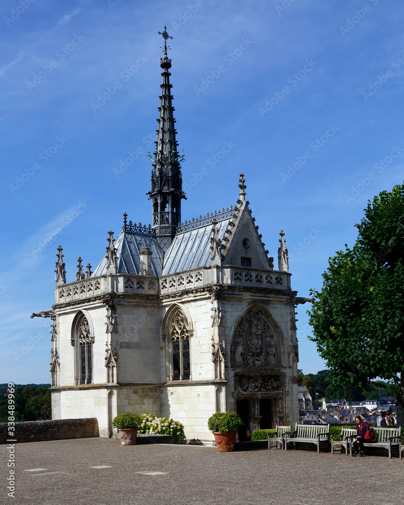 Obraz premium Saint hubert chapel, resting place of Leonardo da Vinci,amboise, France - shot August 2015