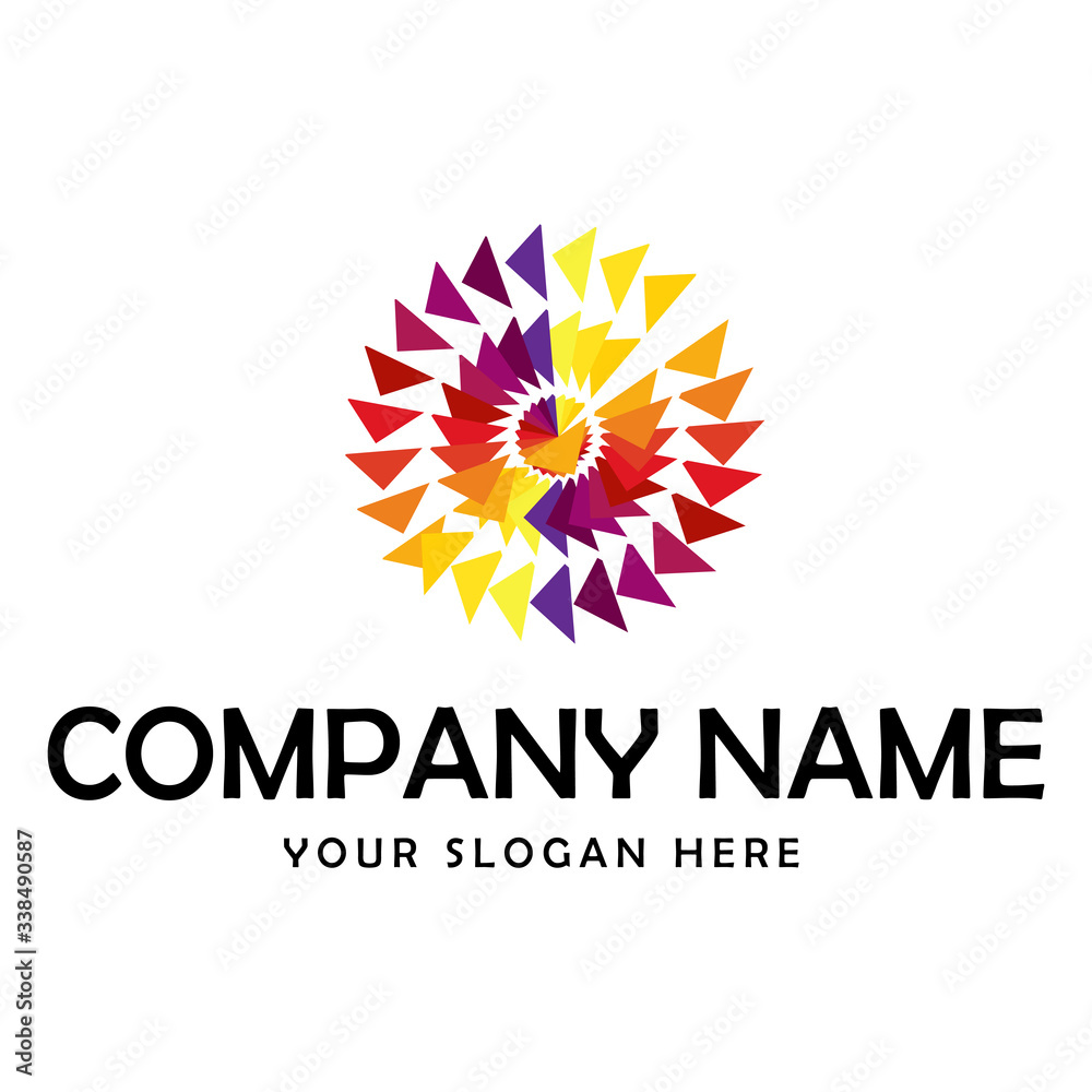 colorful mandala logo for business company