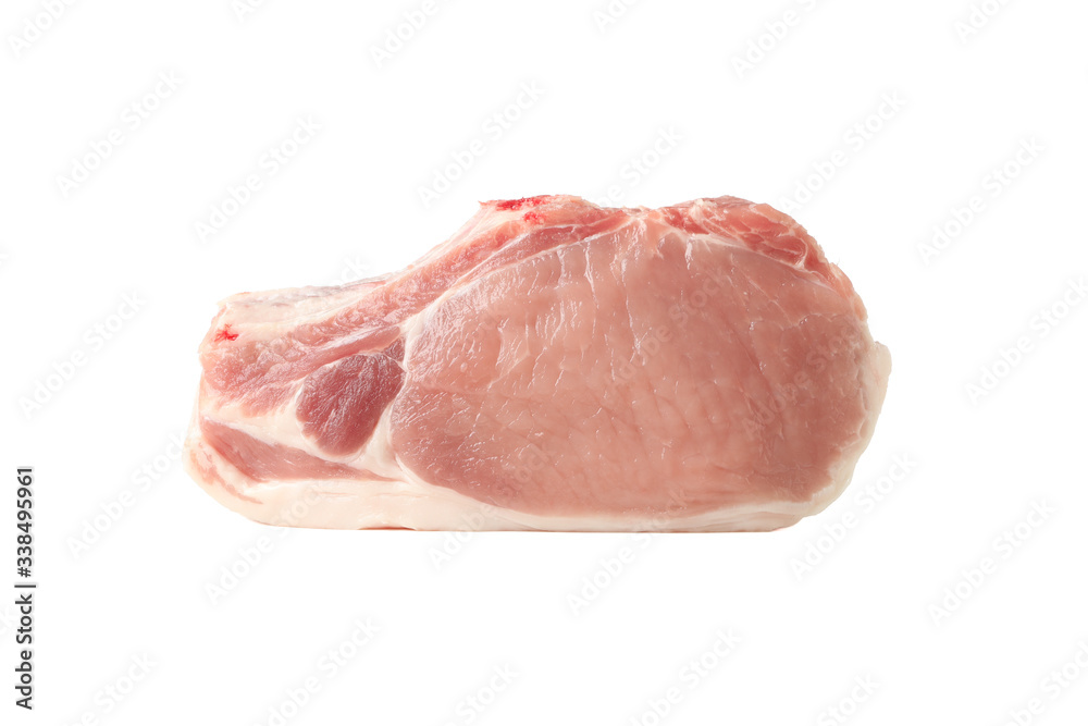 Raw meat for steak isolated on white background Raw meat for steak isolated on white background