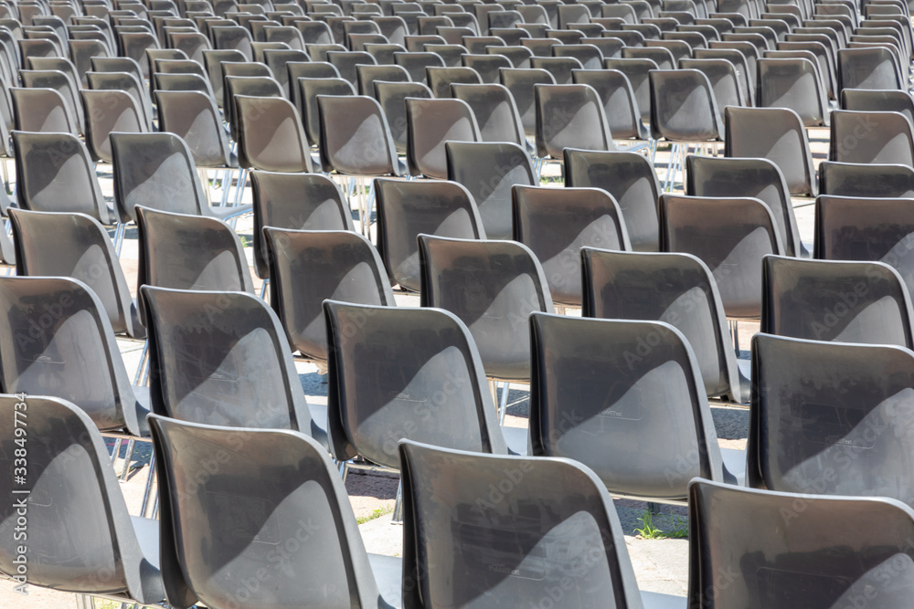 Fototapeta premium Empty Audience Chairs