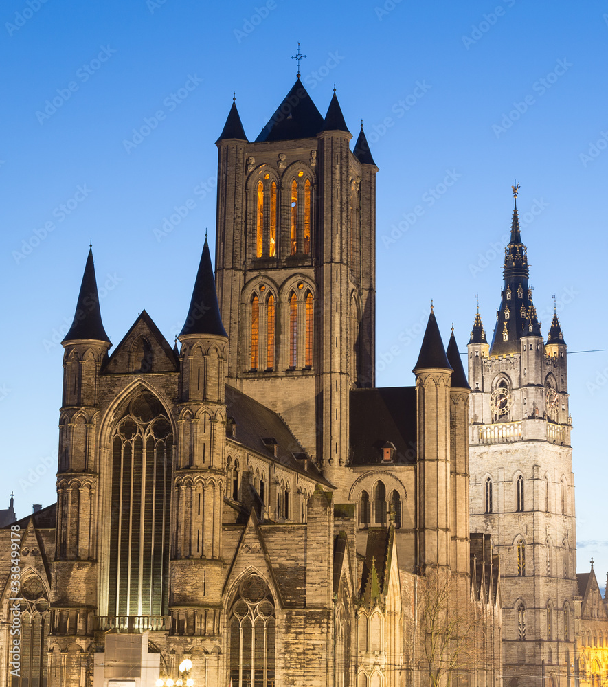 Fototapeta premium Saint Nicholas' Church in Ghent