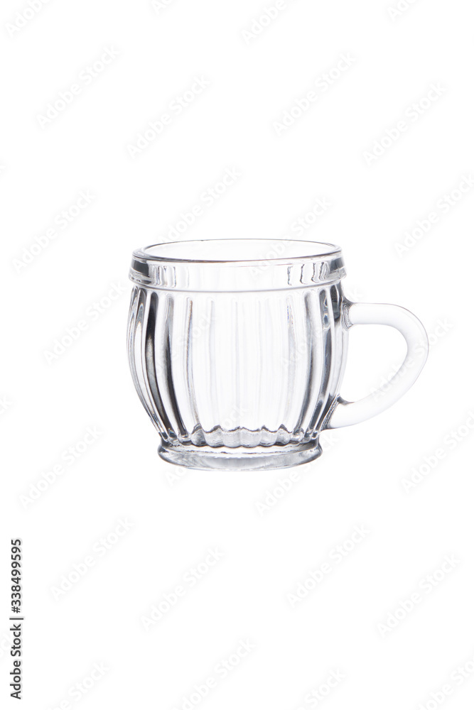 Empty water glass isolated on white with clipping path Empty water glass isolated on white with clipping path