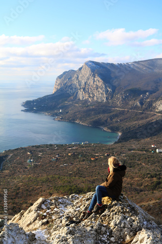 girl sitting on the edge