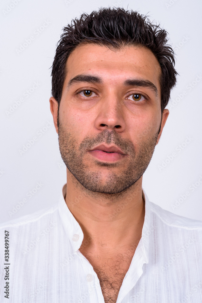 Face of handsome Turkish man looking at camera Face of handsome Turkish man looking at camera