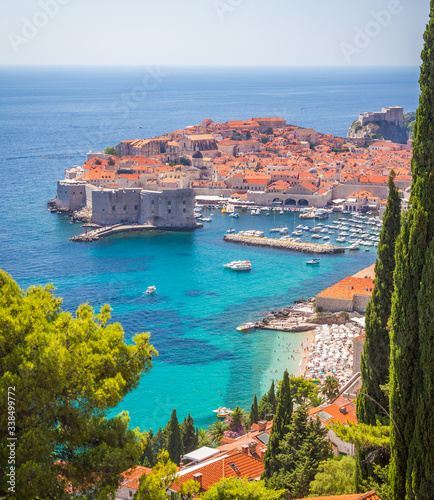 Dubrovnik Old Town during the day in the summer